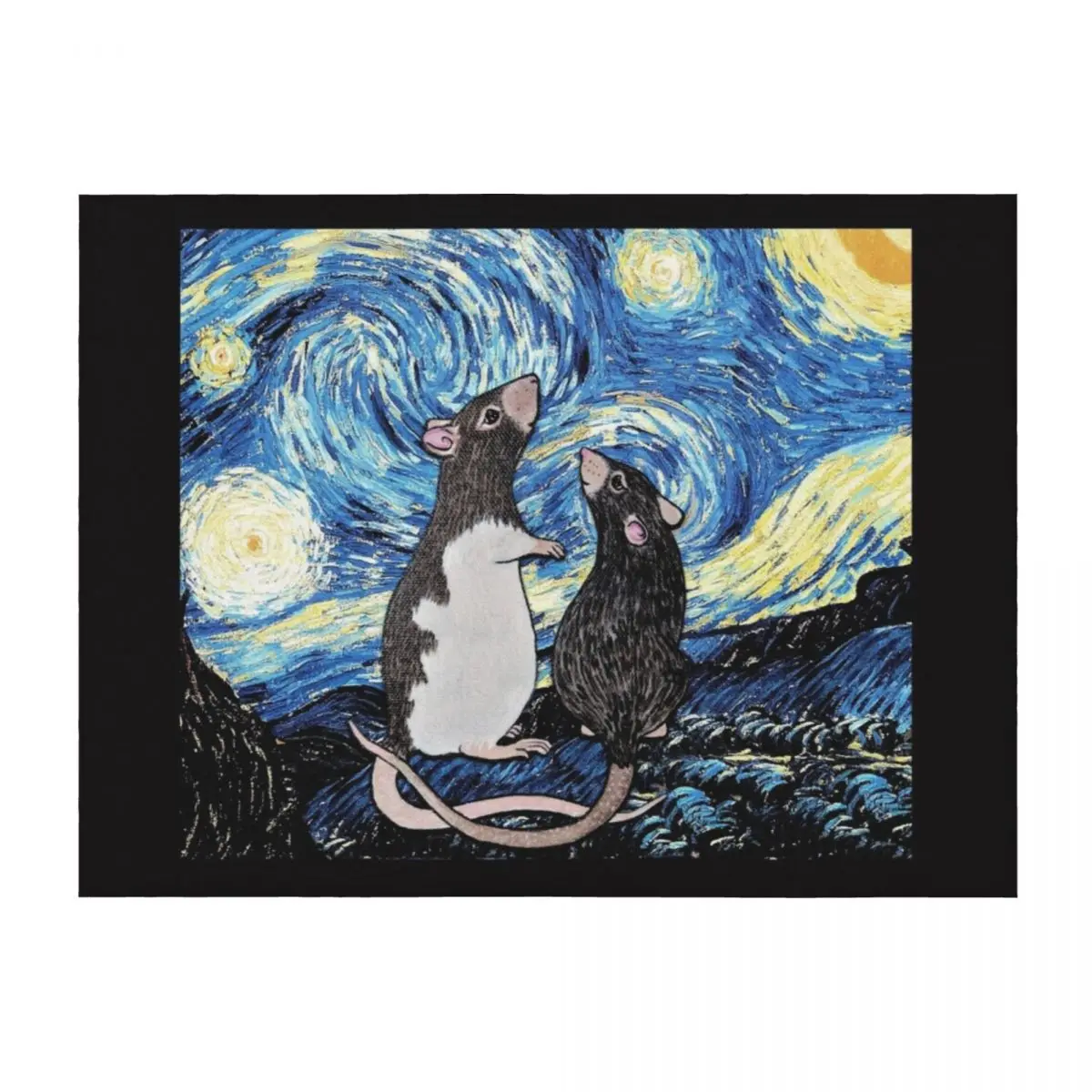 

Version 1 From the Heavens... Came a Rat... Throw Blanket Decorative Sofa Plaid heavy to sleep sofa bed Blankets