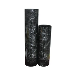 2Pcs  Celluloid Sheet Drum Wrap Musical Instrument Deco Diamond Black 10x60'' and 16x60''