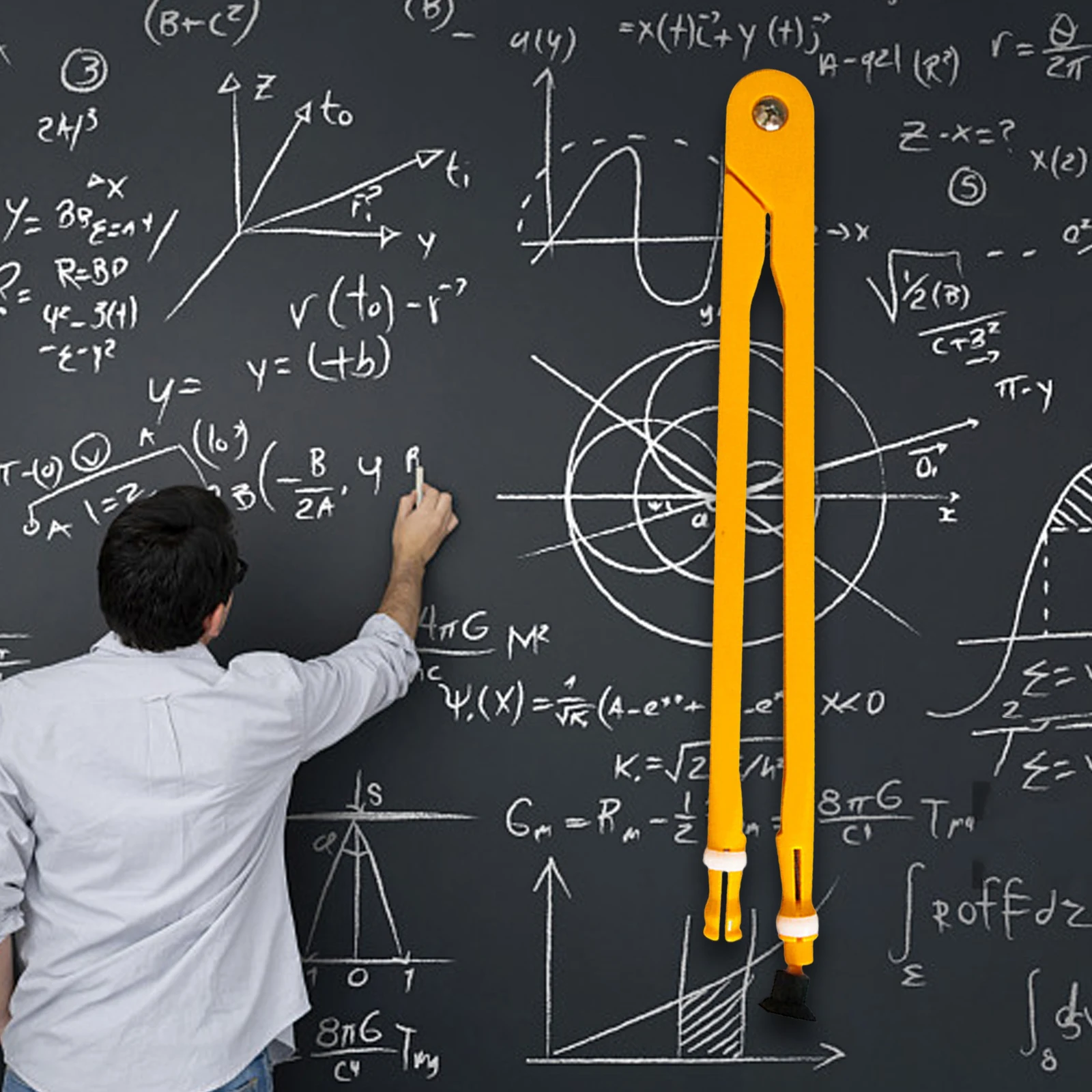 Bussola per l'insegnamento della matematica bussola dimostrativa per bussola di grande precisione per l'apprendimento della lavagna nera dell'ufficio dell'aula della lavagna