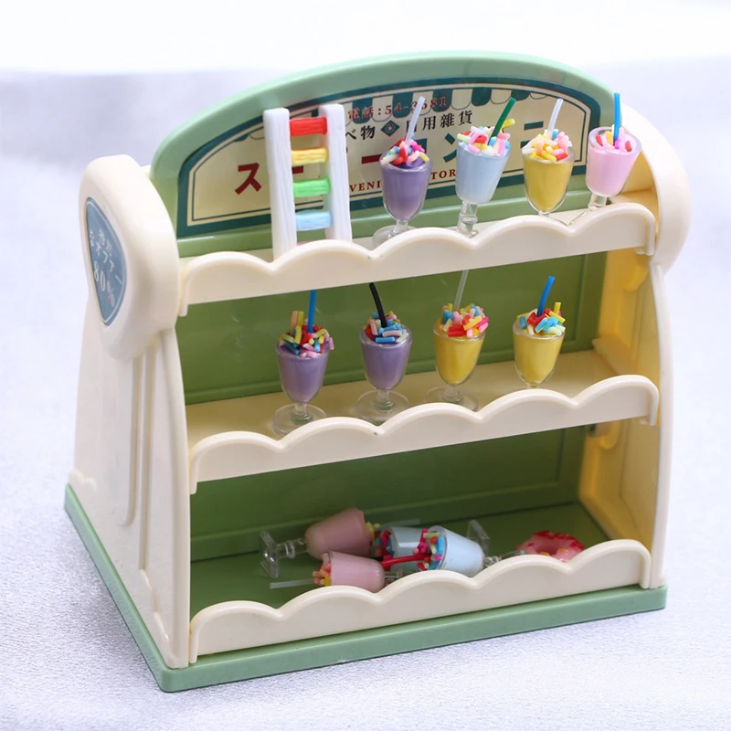 

4pcs/bag Dollhouse Miniature Cute Simulation Cream Icecream Pretend Play Food Decor Toys Miniature Scene Props Model Accessories