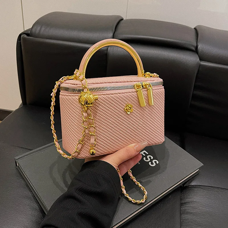 2025 modalità luxe Denim femmes petit sac carré designer dames chaîne sacs à bandoulière tempo libero Stile britannico sacs à main
