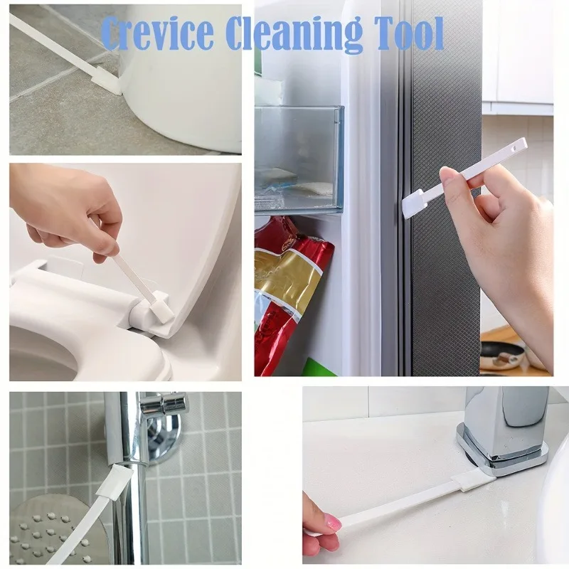 Multifunktionale Toiletten-Spaltenbürste kann den Kopf ersetzen, geeignet für Küchenecken und -spalten, Fensterrillen, Fensterbänke, Reinigungszubehör