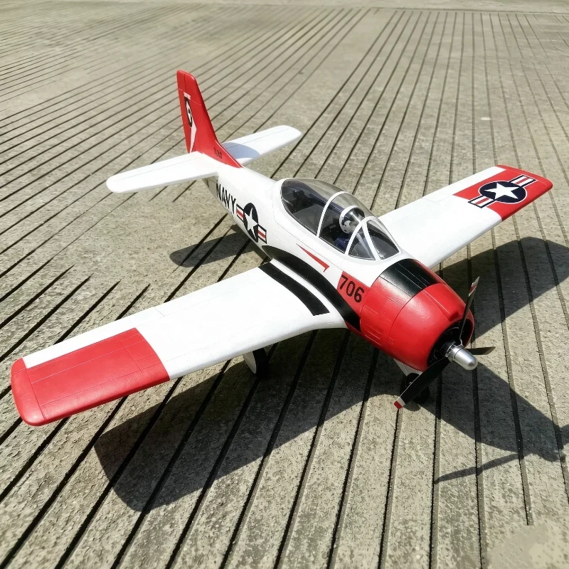 Hot FMS 800mm T-28 V2 Trojan Upgrade Remote Control Like Real Aircraft Fixed Wing 4CH Brushless Electric RC Model For Beginners