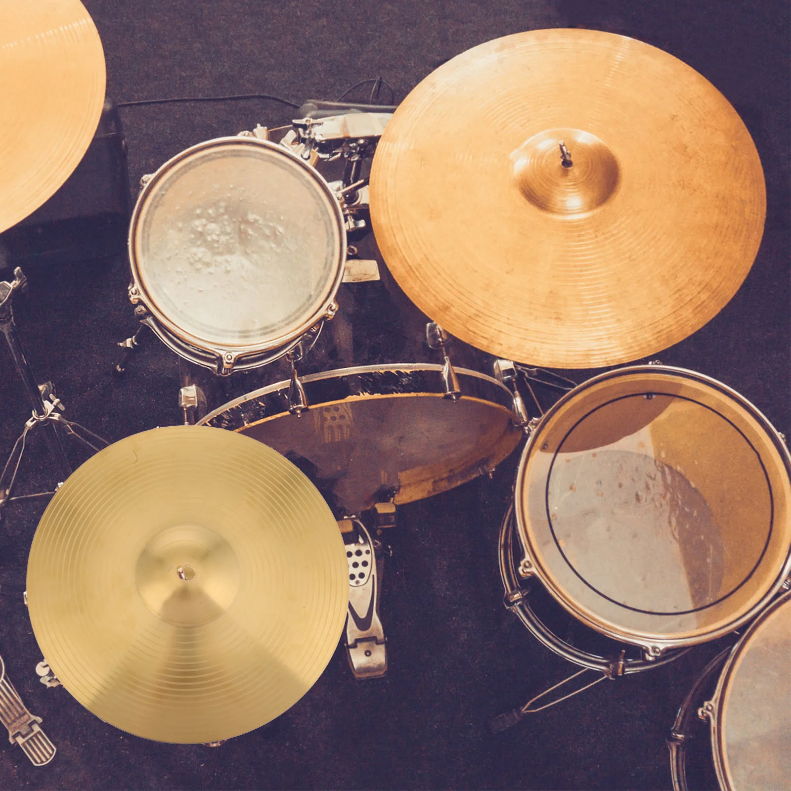 

Metal Jazz Drum Clear Sound Crash Cymbal Practice Drum Set Accessory Professional Cymbal Cymbals Set Cymbals for Drums