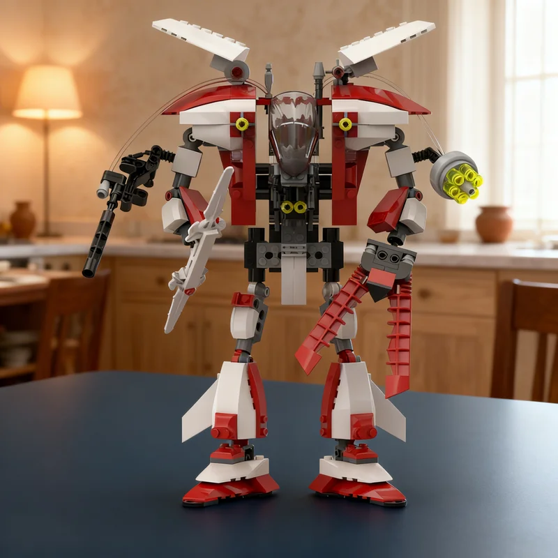 291pcs MOC My Exo Force Mountain Warrior Exo-Force Model Building Blocks Construction Birthday Collection Creative Art Idea DIY