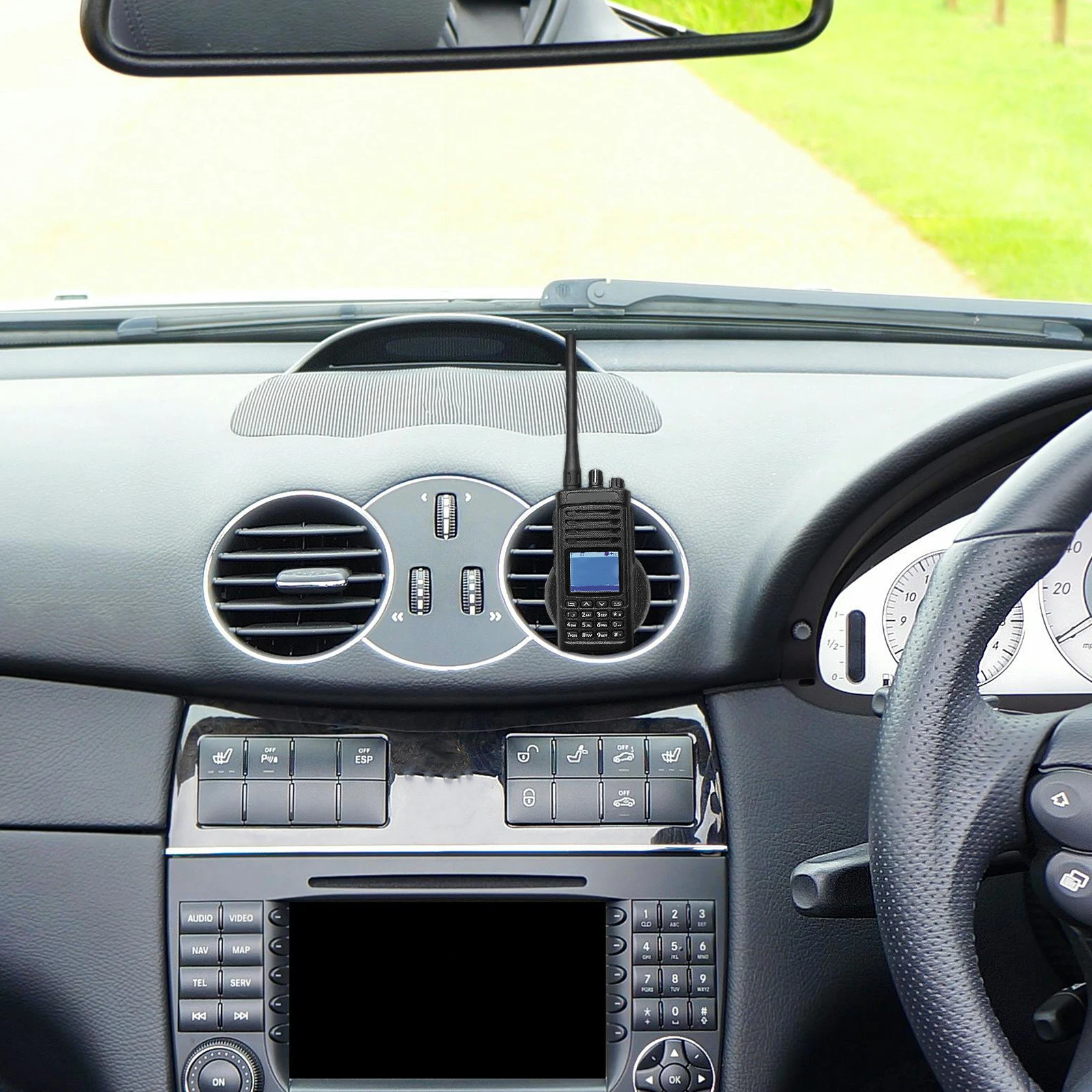 

Universal Cb Mic Holder Car Truck Radio Mount Back Clip Microphone Accessories Mic Hanger For Vehicle Communication Device