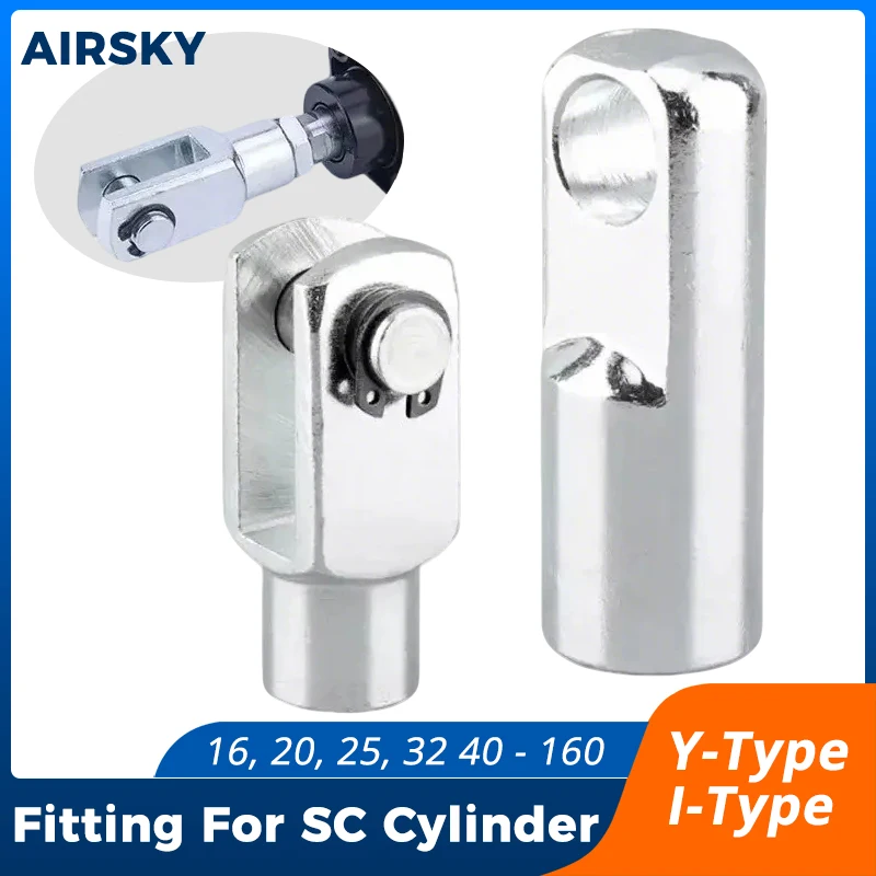 Pneumatic Components Y-Type Fitting With Pin I-Type Connector For SC MAL MA Standard Air Cylinder Accessory Hardware