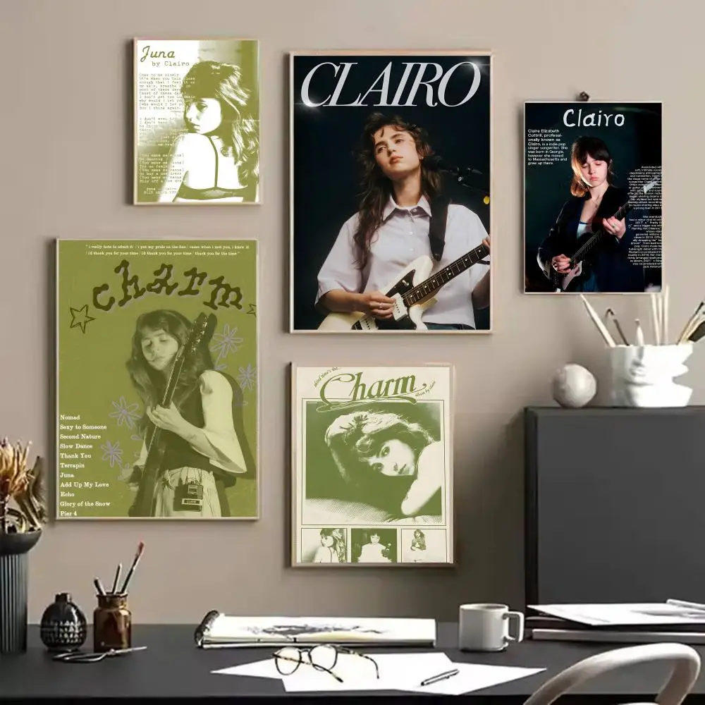 

Hot Singer C-Charm ClairoS Painting Calligraphy HD Canvas Waterproof Wall Art Picture For Home Office Living Room Bedroom Gift