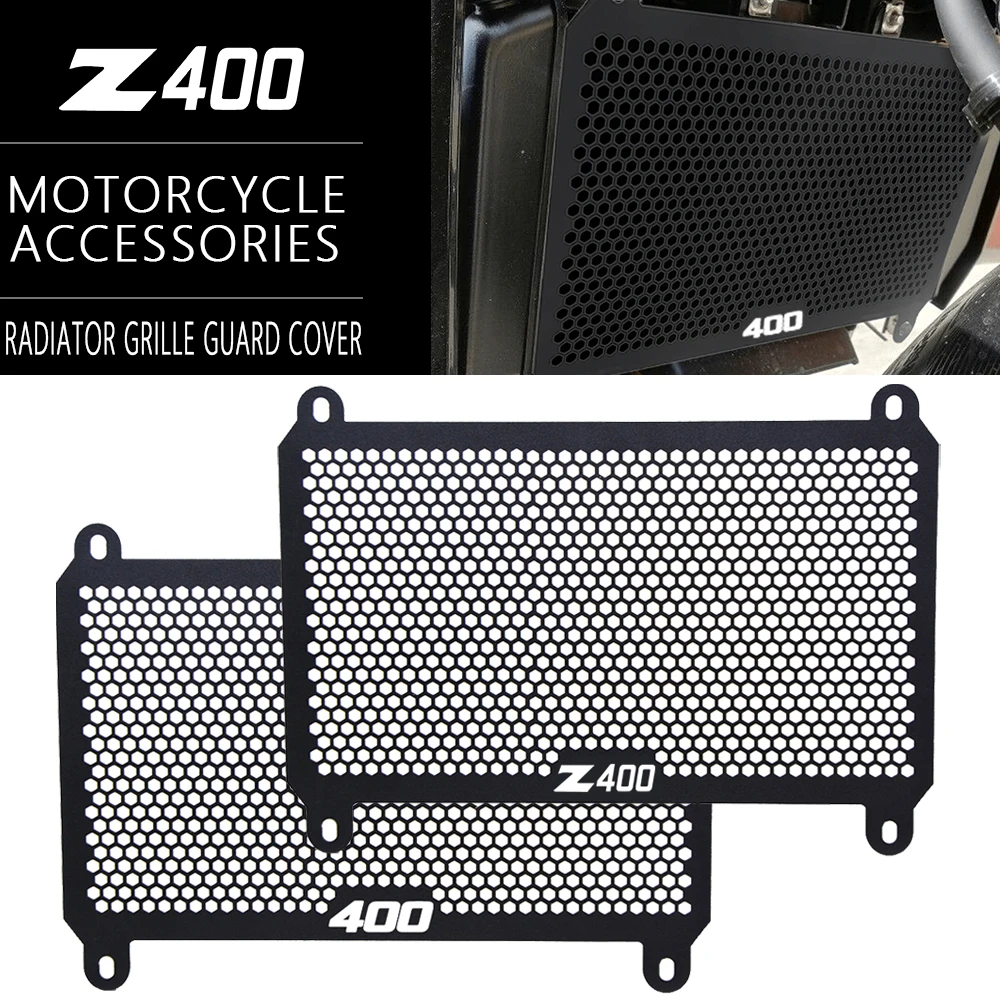

For Kawasaki 400 Z400 Z 400 Radiator Guard Grille Cover Z-400 2017-2025 2024 2023 2022 2021 2020 2019 Motorcycle Protector Grill