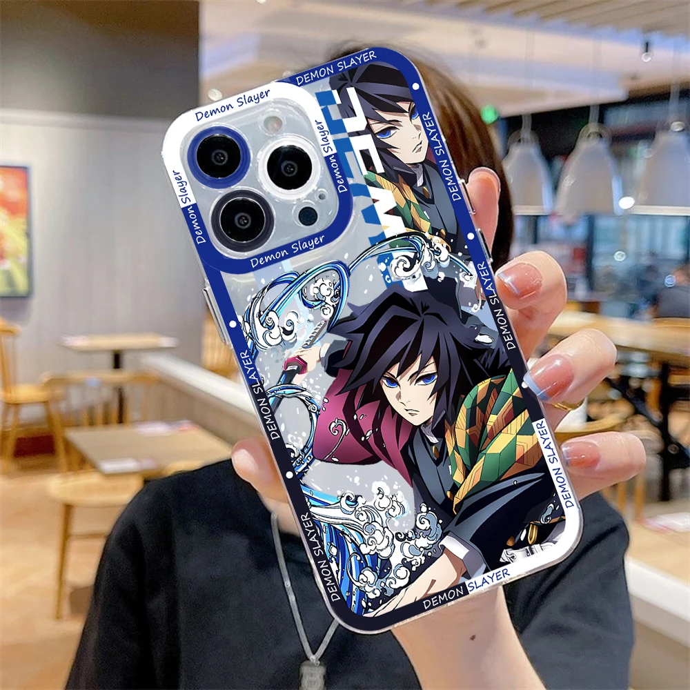 Japan Latest Anime Demon Slayer Phone Case For Xiaomi Redmi Note 13 12C 11 10 13C 10s 9 9A 9T 8 7 Pro Max 5G Transparent Cover