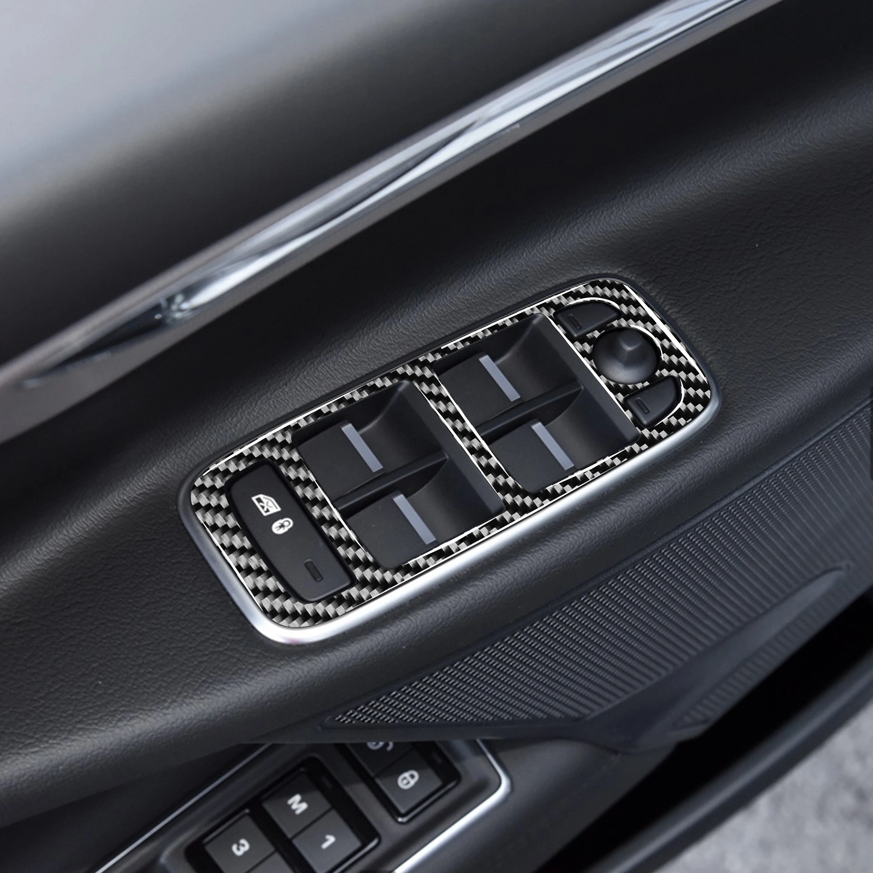 For Jaguar F-PACE X761 XE X760 XF X260 XJ 2016 2017 2018 2019 2020 Accessories Carbon Fiber Stickers Car Interior Decorative