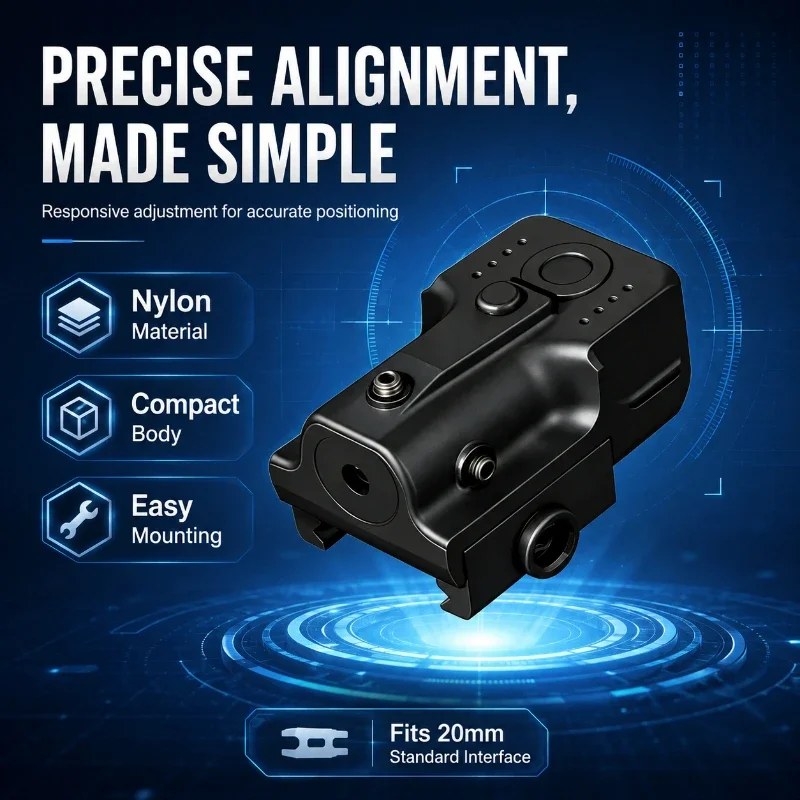 Wearproof Nylon Auxiliary Adjustable Setting Design Compatible With Standard 20mm Mount Rail Low-profile Underslung Arrangement
