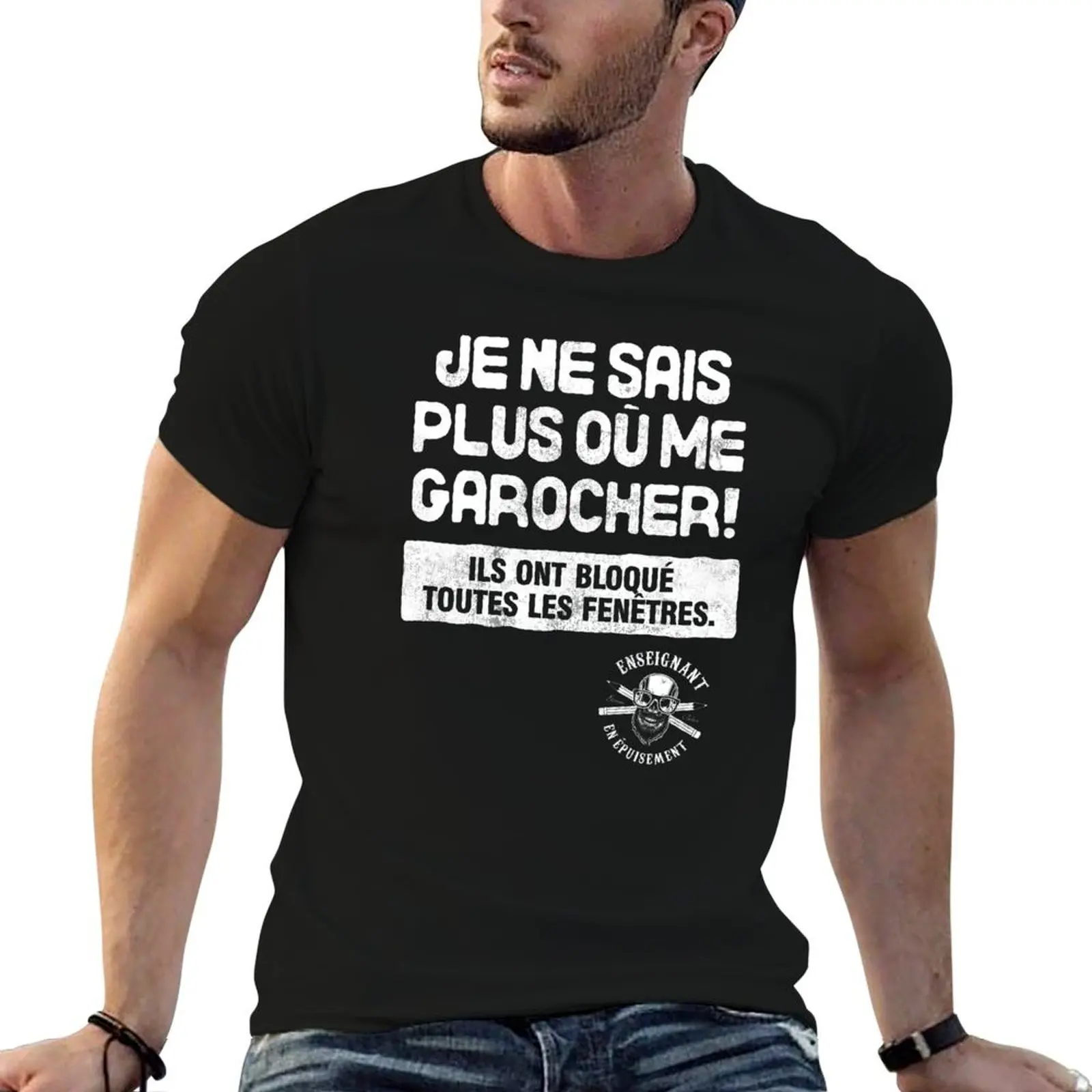 Je ne sais plus où aller ! T-shirt tendance à motifs pour hommes