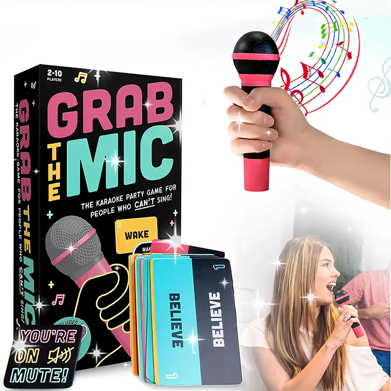 

Hot Sale Children's Karaoke Exciting Portable gaming microphone Grab the Microphone Karaoke Stress Relief Toys