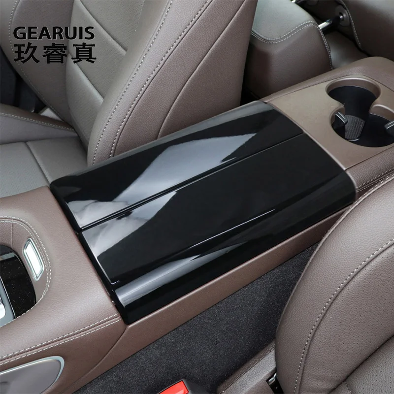 

Для Mercedes Benz GLS X167 GLE W167 Class 2020-2023 салон автомобиля, центральная консоль, укладка, подлокотник, крышка, наклейка, отделка