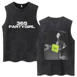Charli Xcx Brat Album Wash Tank Tops 365 Party Girl Men Women Retro Style Sleeveless T Shirts Cotton Casual Oversized Streetwear