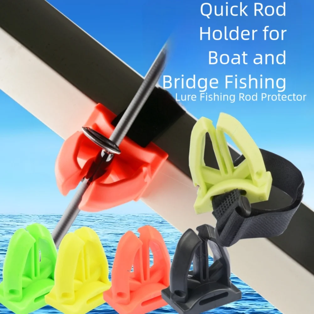 

Wall-Mounted Fishing Rod Rack With Straps - Space-Saving Multi-Use Holder Bridge/Boat Fishing Rail Protector