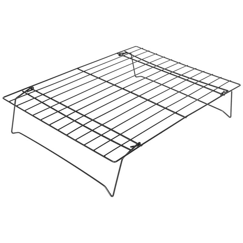 

L55A-3 Layers Stackable Cooling Rack Metal Cake Cookie Biscuits Bread Cooling Rack Net Mat Holder Dry Cooler For Cooking