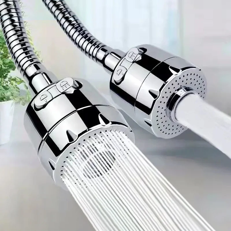 Pommeau de douche aérateur de cuisine, 3 modes, adaptateur universel, pression domestique, moteurs d'économie d'eau, filtre anti-éclaboussures, connecteur de buse de robinet