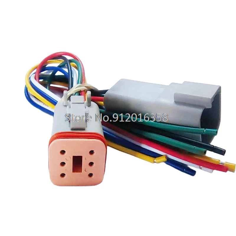

20 см DT06-2S DT04-3P DT04-4P DT04-6P DT04-8P DT04-12P DT06-6S водонепроницаемый комплект разъемов для электрических проводов, жгут проводов