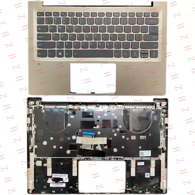 P+ Handauflage mit Licht Tastatur für Lenovo Ideapad 720S-14 720S-14IKB Gold