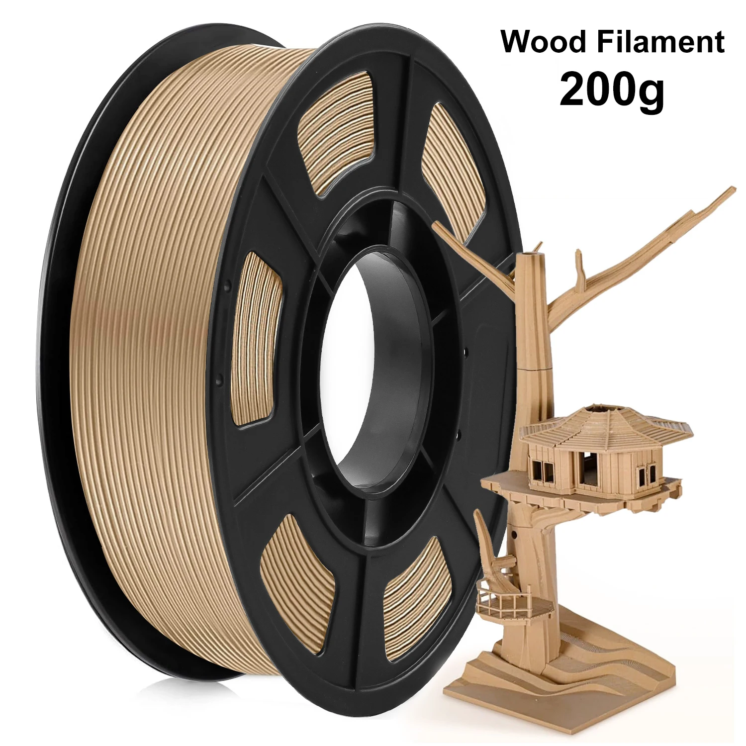 

200G Wood PLA Filament 1.75mm ±0.03mm For FDM 3D Printer And Pen High Quality Bubble Free Fast Shipping