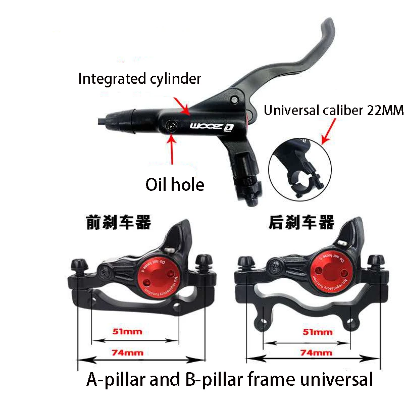 Freio Hidraulico MTB Disc Brake, Mountain Bike, M315, MT200, 800, 1350