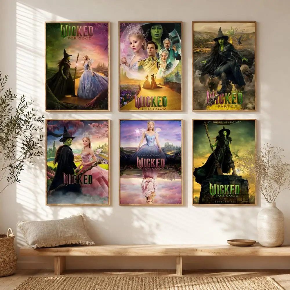 Broadway Musical W-Wicked Poster All-match HD Waterproof Self-Adhesive Wall Art Sticker For Home Bedroom