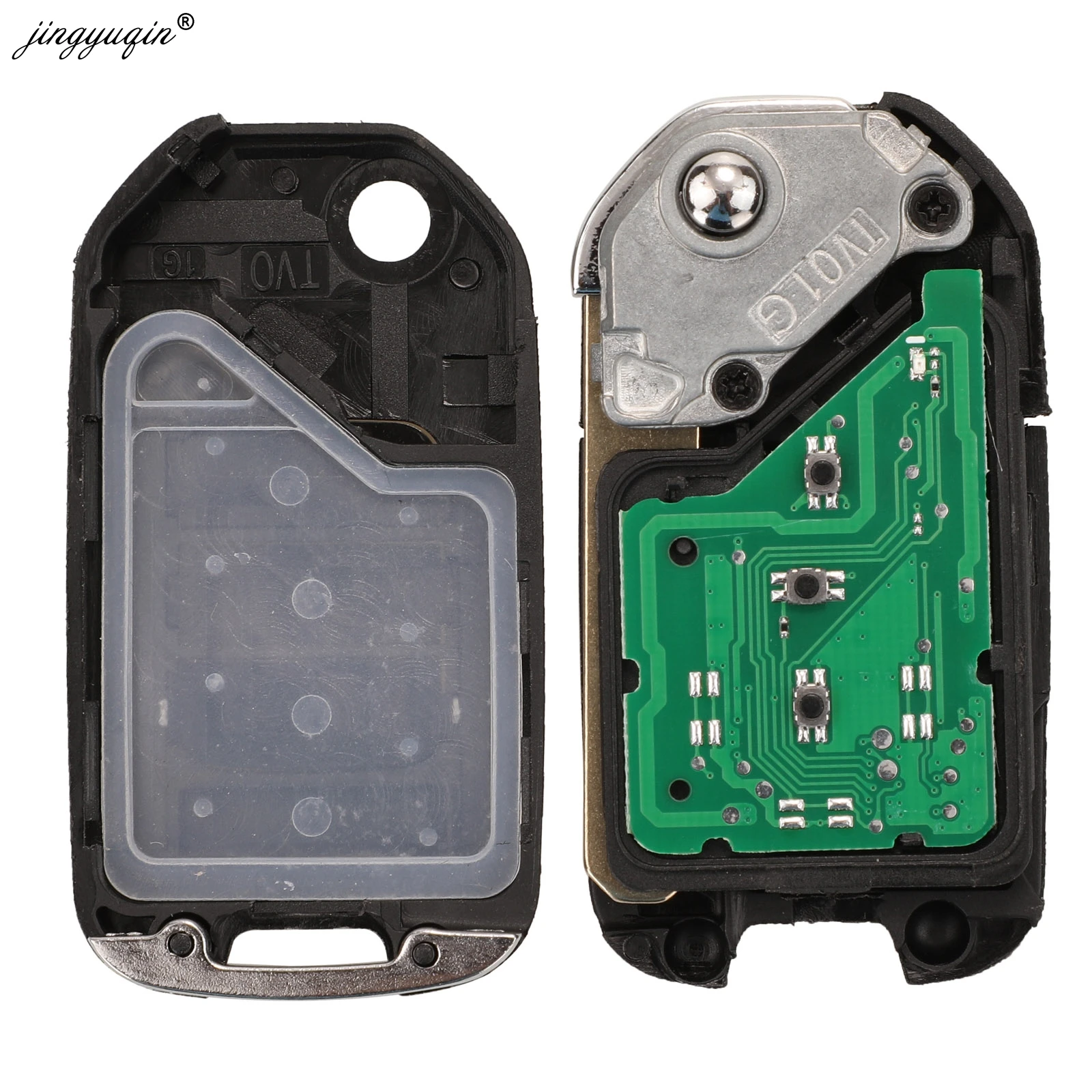 Jingyuqin-llave remota 2/3BTN para Honda Civic Accord, ciudad, CR-V, Jazz, XR-V, Vezel, HR-V, FRV, Spirior, JADE, 433MHz, HLIK6-3T / TWB1G721