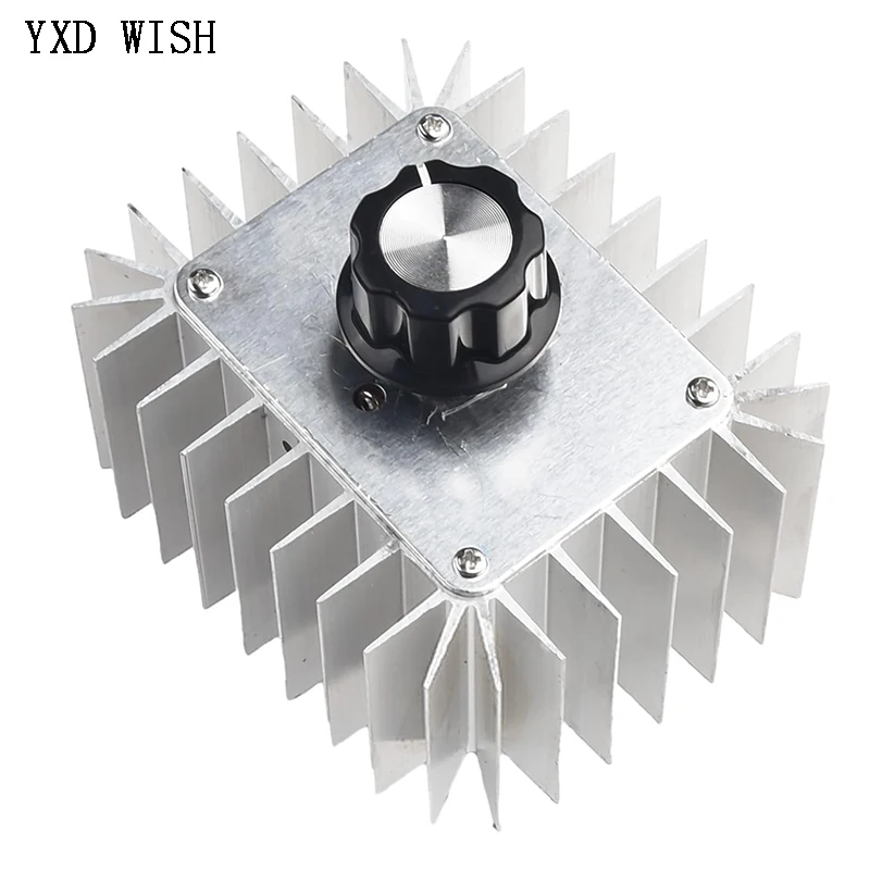220V 5000W SCR Voltage Regulator Motor Speed Controller Light Dimming Dimmers Thermostat Speed Regulator Governor For LED Light