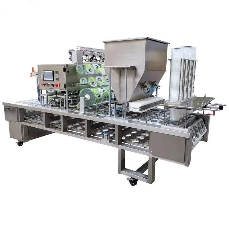 BG60A Industrial-Grade Automatic Pneumatic Plastic Cup Sealing Machine for Beverage Cans Popcorn Complete Manufacturing Lines