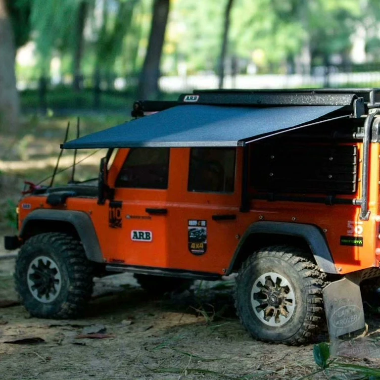 Decorazione simulata del tetto della tenda laterale del tetto per 1/10 RC Crawler Car Traxxas TRX4 Defender Bronco AXIAL SCX10 RC4WD D90 Chevrolet