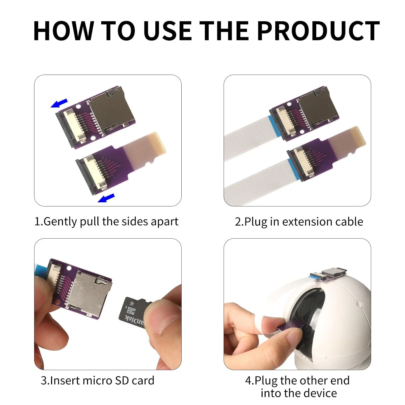 For TF SD Card Female To TF Micro SD Male SD To SD TF To TF Flexible Card Gps Extension Cable Extender Reader Drop Ship