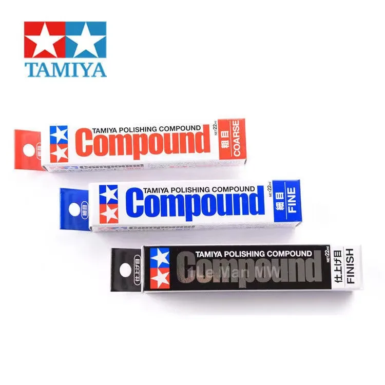 Tamiya TA-87068 Coarse Mesh 87069 Fine Mesh 87070 Very Fine Mesh Model Polishing Compound Mirror Polishing Paste