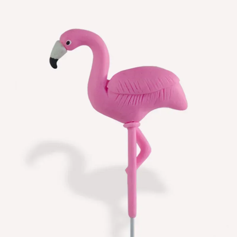 Cute Flamingo Cake Topper Tropic Party Summer Girl Birthday Wedding Decor Flamingo Gifts Hawaii Hawaiian Party Decoration 8CM