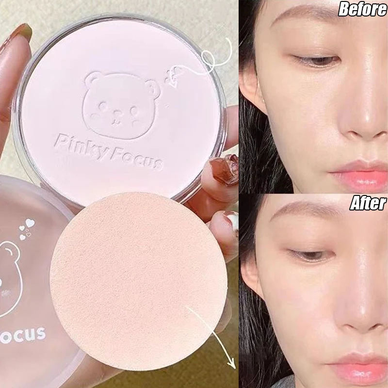 Waterproof Concealer Pressed Setting Powder Lasting Oil Control Make Up Loose Powder High Gloss Brighten Face Korean Makeup