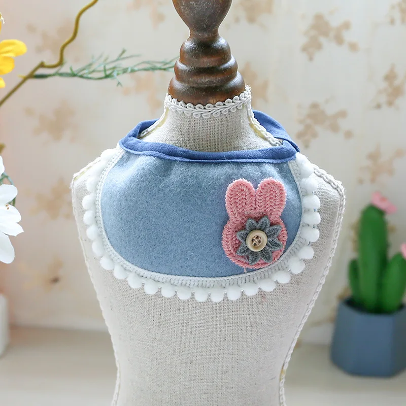 22 Kinds of Dog Cat Cute Saliva Towel Pet Accessories Bib Neck Triangle Scarf Small Medium Pets Supplies Flower Clothing Items