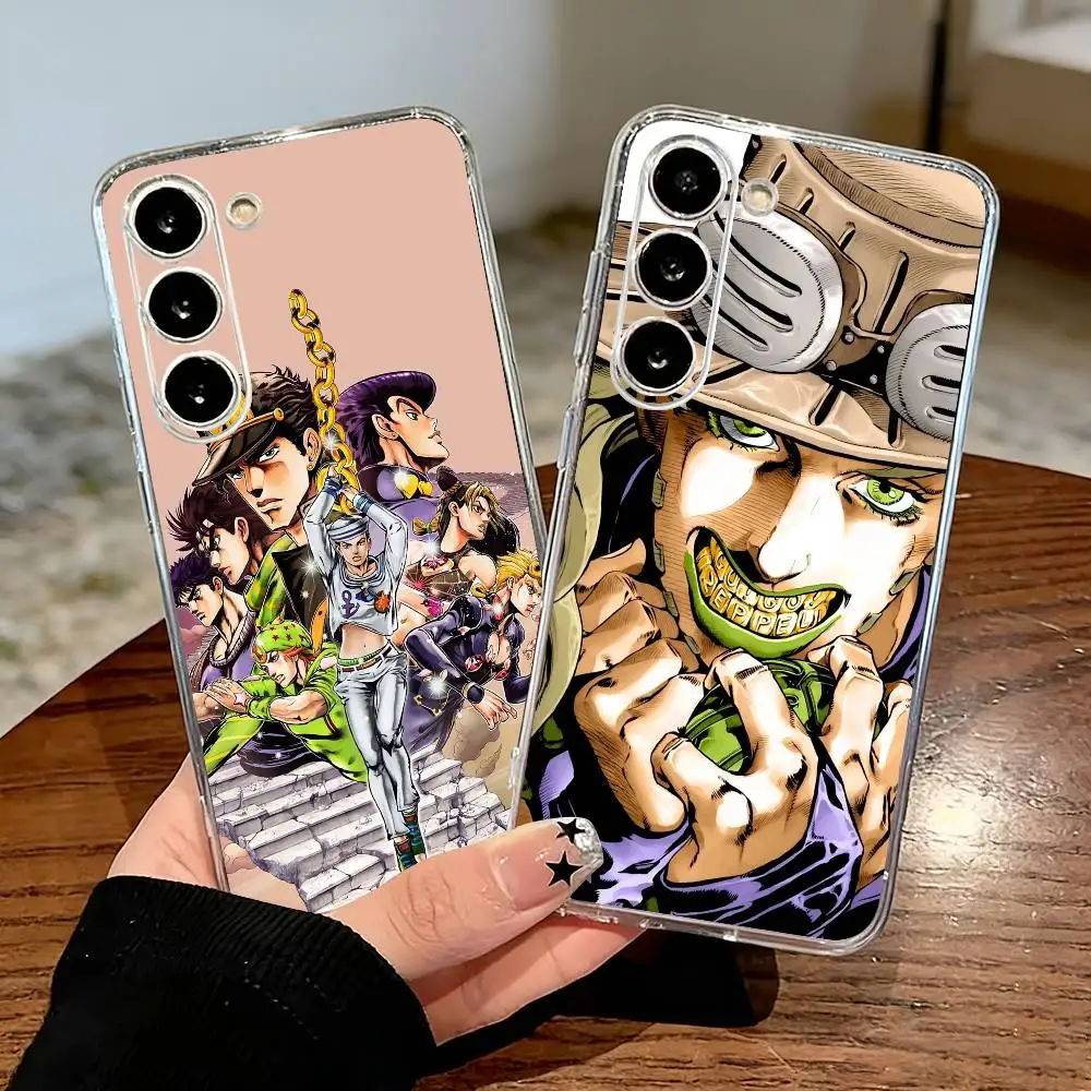 Hot Anime JoJo Bizarres Adventures  Phone Case For Samsung Galaxy A71,A70,A52,A51,A40,A30 Transparent Cover