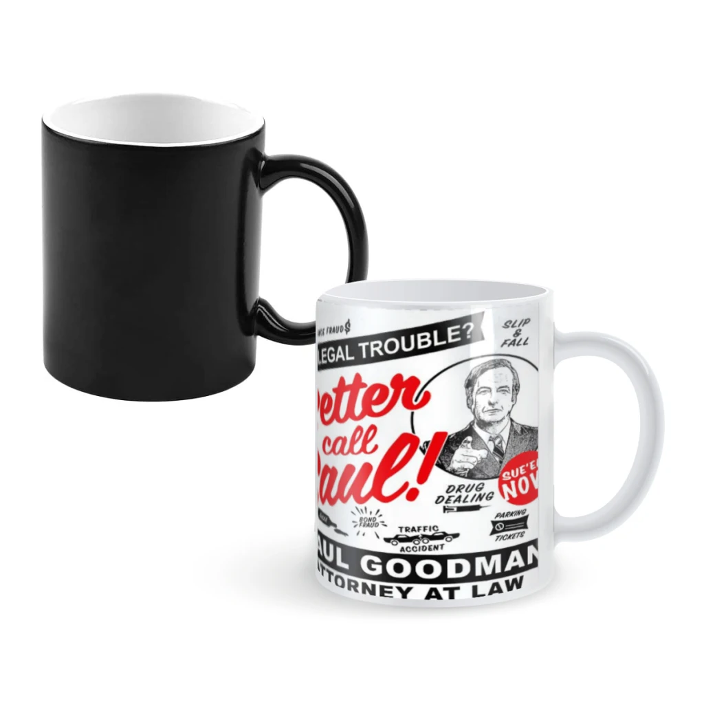 

Need A Lawyer Then Call SaulCoffee Mugs And Mug Creative Color Change Tea Cup Ceramic Milk Cups Novelty Gifts