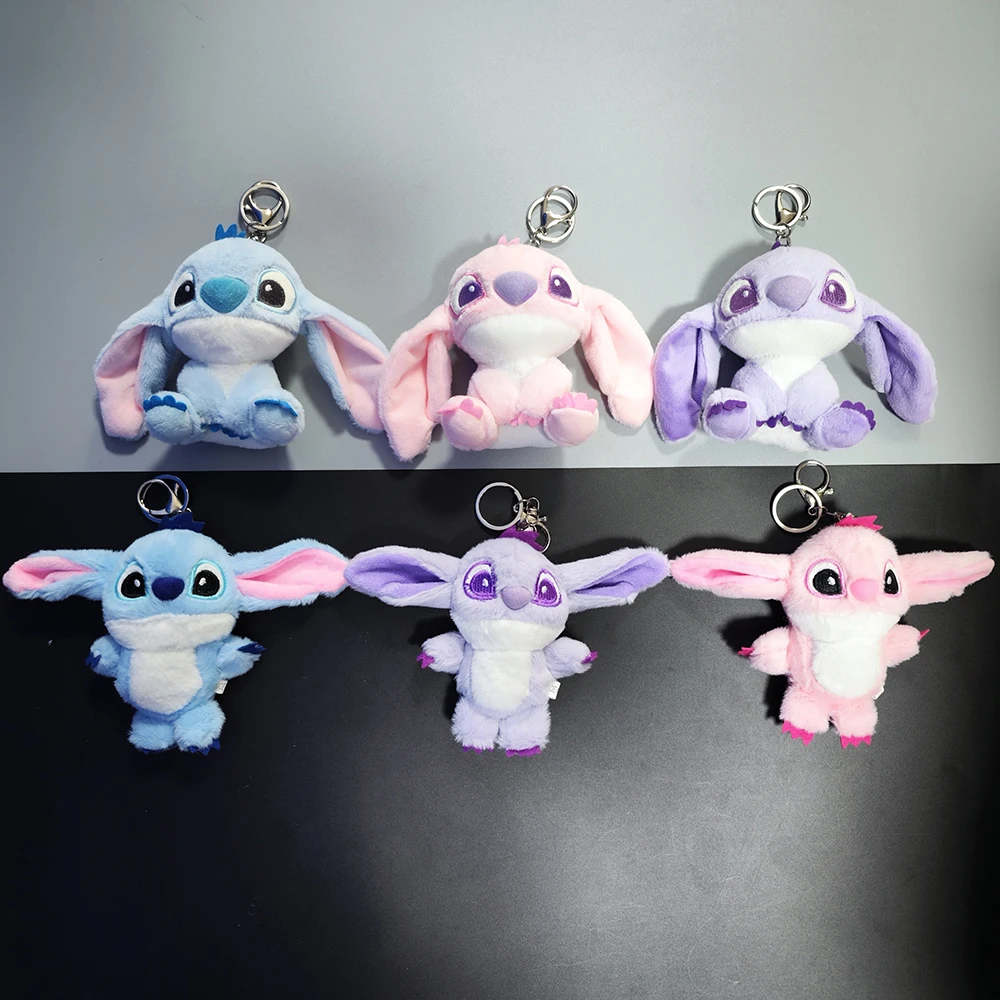 Lilo Stitch Series Plush Figure Stitch Plush Pendant Keychain Backpack Schoolbag Pendant