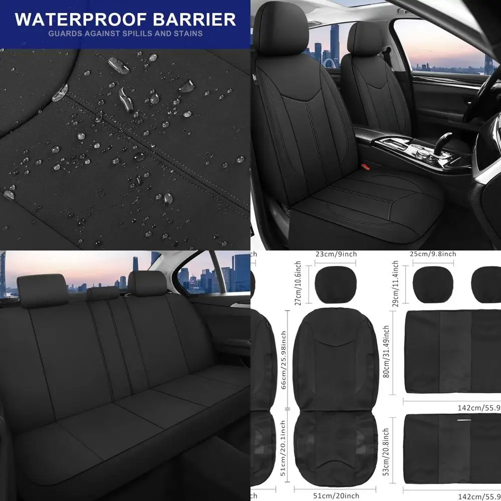 

Водонепроницаемые чехлы на автомобильные сиденья, неопреновые чехлы на сиденья для автомобилей, совместимые чехлы для салона автомобиля с разделенной скамейкой, универсальная посадка Mo