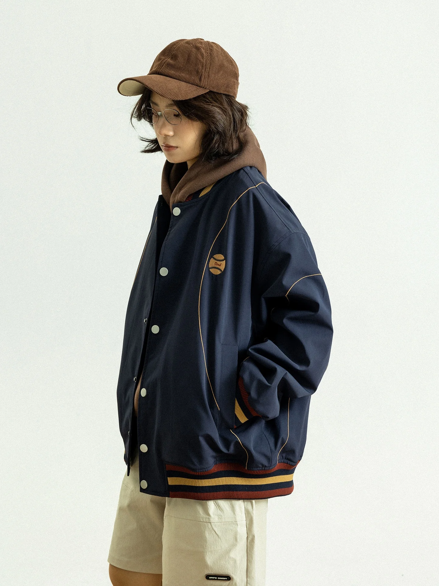 

Ретро-бейсбольная куртка в американском стиле с цветными вставками для мужчин и женщин, весенне-осенняя, свободного кроя, для пар, повседневная спортивная верхняя одежда