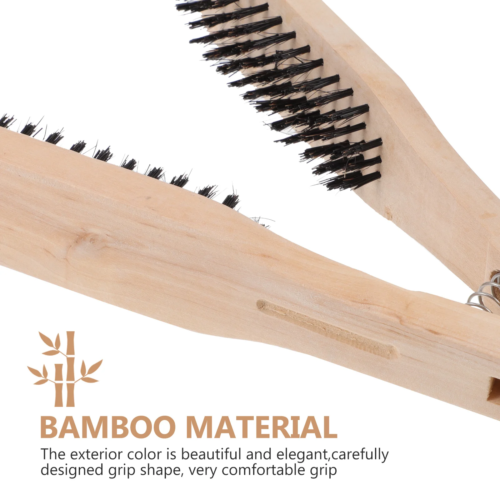 2 قطعة مشط فرد الشعر الخشبي لطيف على الشعر مكافحة ساكنة مزاجه المهنية تعزيز استقامة مشط