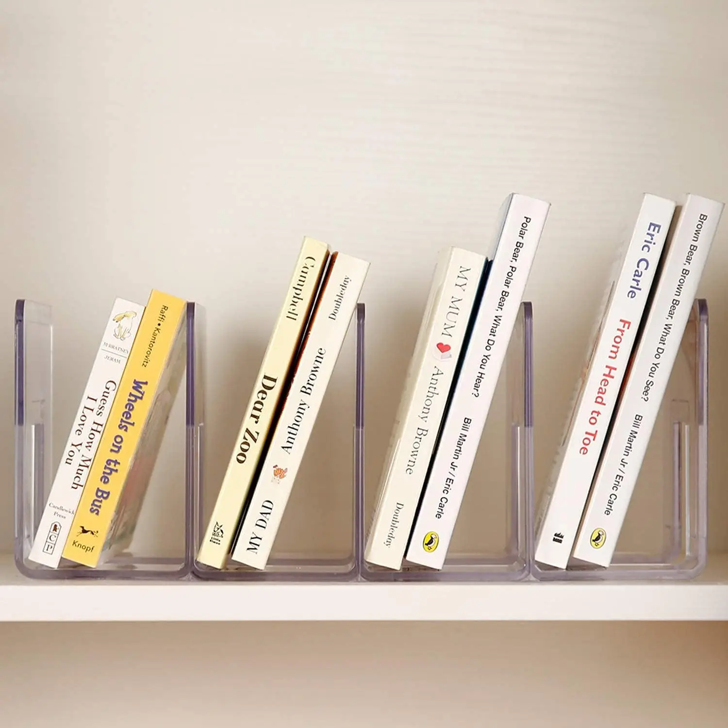 2 قطعة مكتب الاكريليك واضح فارز الملفات محفظة/حقيبة يد المنظم مخلب مقسم شبكة مجلد اللوازم المكتبية حامل رف الكتب