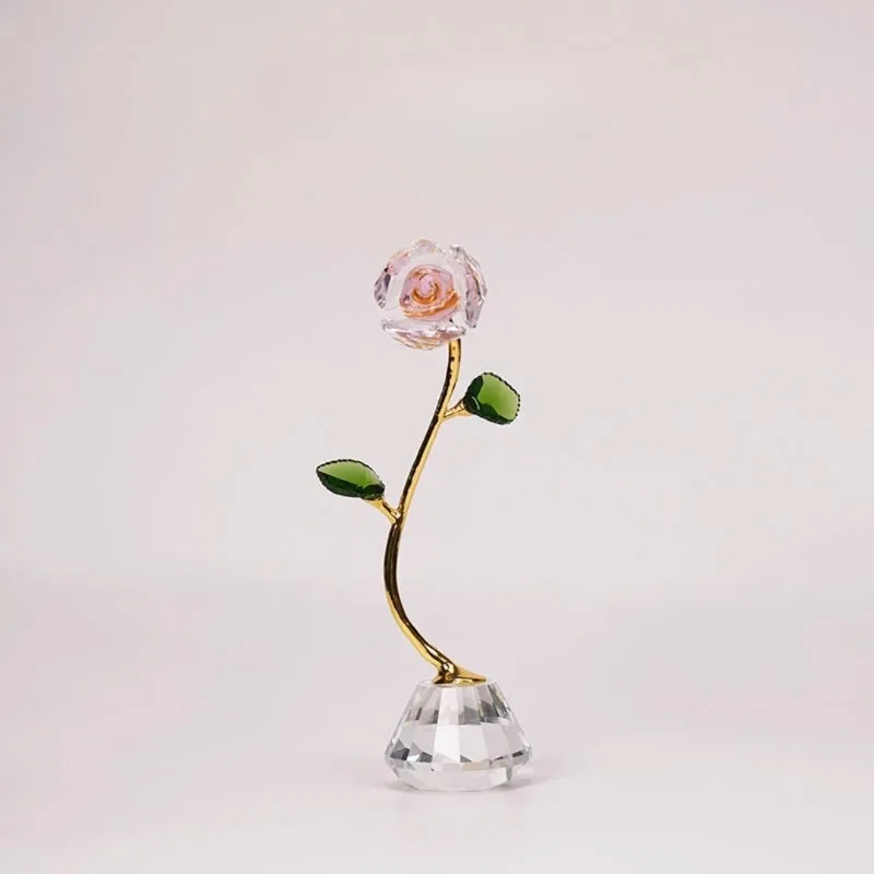 

Crystal Rose Flower Gift Set Pink Forever Roses for Women Girlfriend Wife Mom Valentine's Day, Rose Day, Anniversary Keepsake