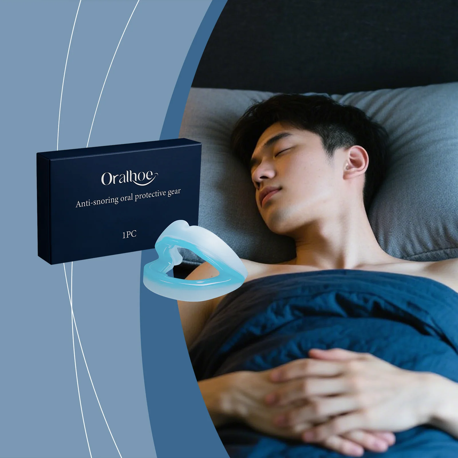 

Sleep Care Mouthguard Nighttime Snoring Relief Gentle Teeth Protection Improves Sleep Quality Enhances Breathing Comfort