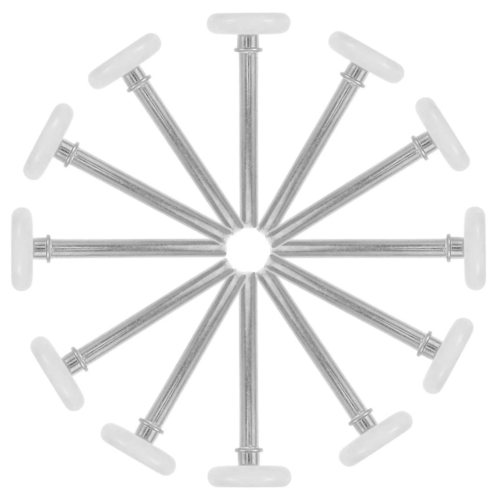 

12Pcs Sliding Door Pulley Roller Durable Quiet Operation Easy Install Garage Cabinet Window Replacement Garage Rollers