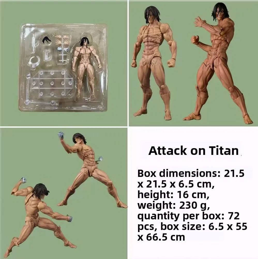 進撃の巨人-アレン-アクションフィギュア-コレクタブルモデル玩具-可動式ハンドヘルド-国内製品-ko-マウンテンスレ-50mm-pvc