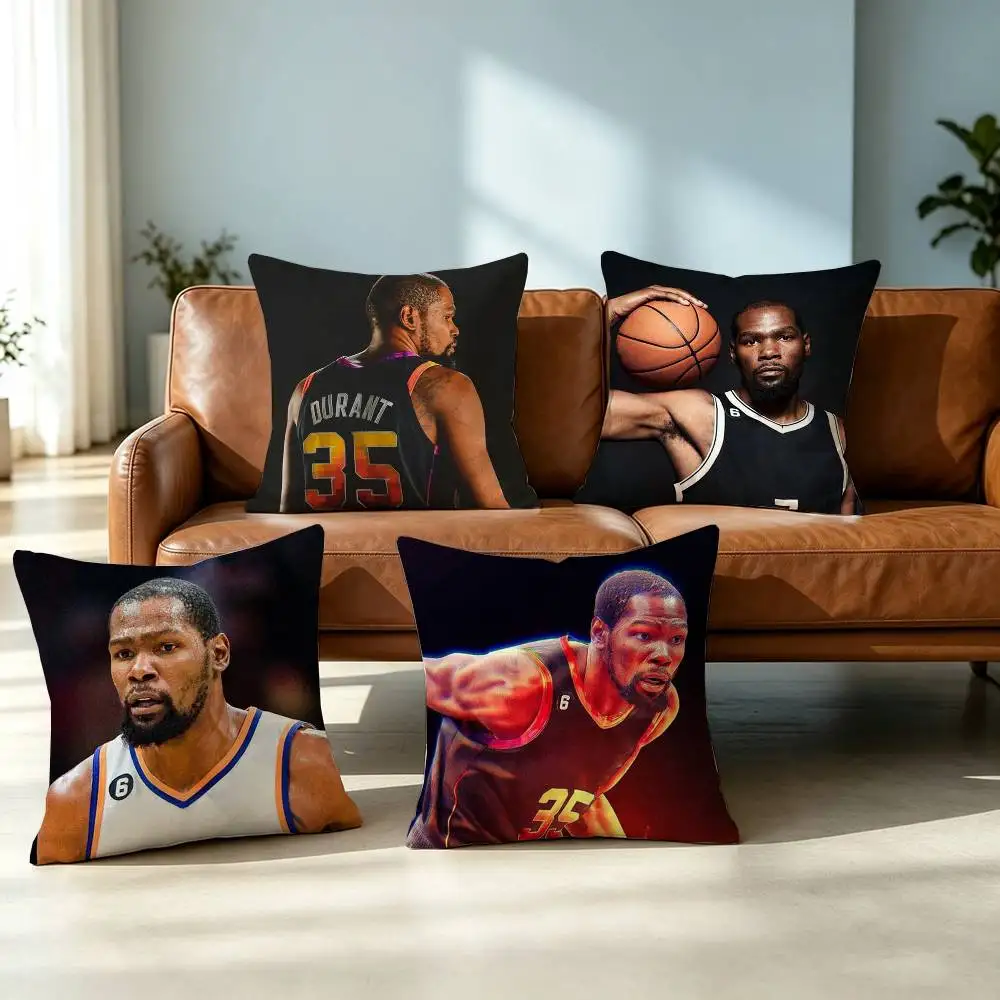 Basketball Sports-S K-Kevin Durant Square Double-Sided printed Pillow Case Bedroom Bedside Pillow Sofa Cushion Cover Gift
