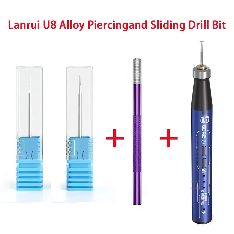 Lanrui U8 Alloy Piercingand Sliding Drill Bit Quick Removal Screw Tool MECHANIC GDR2 Multi-function Electric Polishing Pen